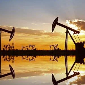 Oil and gas rigs in middle east